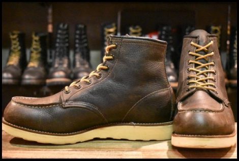 【9.5E 良品 サイド羽タグ】レッドウィング 2880 アイリッシュセッター シボ ダークブラウン モック ブーツ redwing HOPESMORE