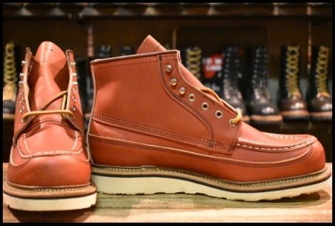 【11E 未使用 13年】レッドウィング 9851 アイリッシュセッター 赤茶 オロラセット カヌーモック ブーツ redwing HOPESMORE