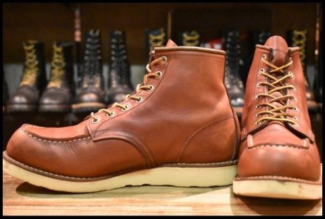 【9.5D 良品 12年】レッドウィング 9106 アイリッシュセッター 赤茶 レッド ブラウン モックトゥ 8875 ブーツ redwing HOPESMORE