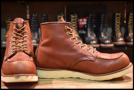 【9.5D 良品 12年】レッドウィング 9106 アイリッシュセッター 赤茶 レッド ブラウン モックトゥ 8875 ブーツ redwing HOPESMORE