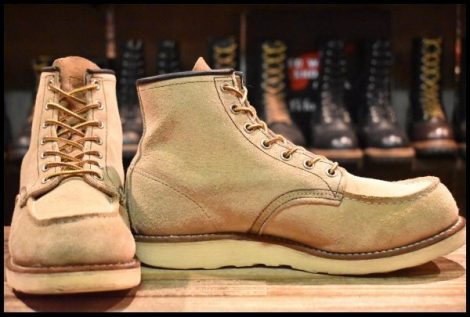 【8E 中古 11年】レッドウィング 8173 スエード アイリッシュセッター ホーソーン ラフアウト モックトゥ ブーツ redwing HOPESMORE