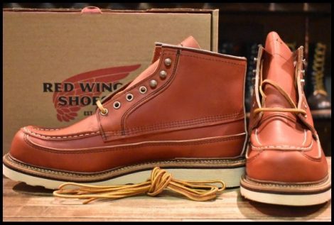 【11E 未使用 13年】レッドウィング 9851 アイリッシュセッター 赤茶 オロラセット カヌーモック ブーツ redwing HOPESMORE