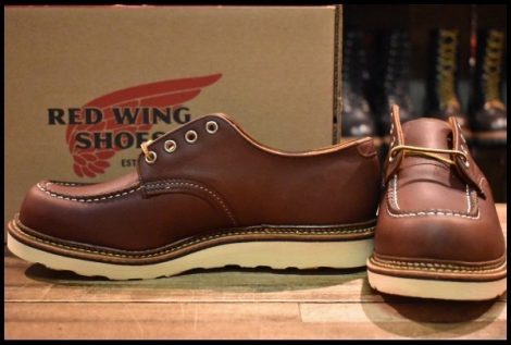 【8.5D 箱付 未使用 10年】レッドウィング 8109 オックスフォード マホガニーオロイジナル モックトゥ 編み上げ 短靴 redwing HOPESMORE