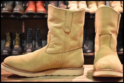 【11E 良品 15年】レッドウィング 8168 スエード ペコス ホーソーン アビレーン ラフアウト プルオン ブーツ redwing pecos HOPESMORE