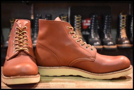 【9.5D 美品 16年】レッドウィング 8166 アイリッシュセッター 赤茶 オロラセット プレーントゥ ブーツ redwing HOPESMORE