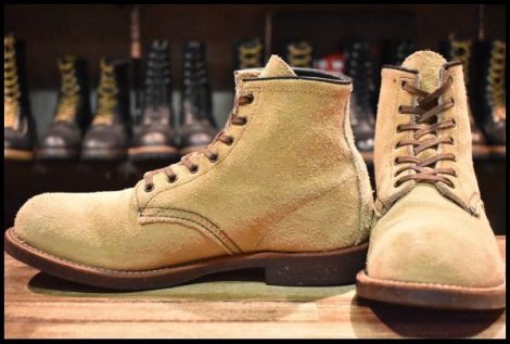 【9D 良品 12年】レッドウィング 2960 ブラックスミス スエード キャメル ララミー プレーントゥ 編み上げ ブーツ redwing HOPESMORE