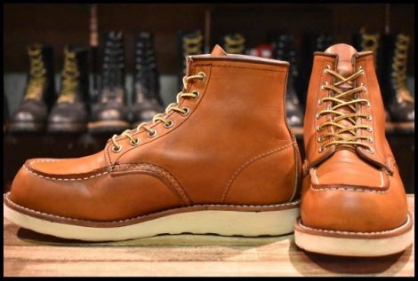【7.5E 良品 21年】レッドウィング 875 アイリッシュセッター 茶 オロレガシー モック レースアップ 編み上げ ブーツ redwing HOPESMORE