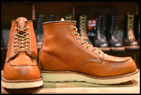 【7.5E 良品 21年】レッドウィング 875 アイリッシュセッター 茶 オロレガシー モック レースアップ 編み上げ ブーツ redwing HOPESMORE