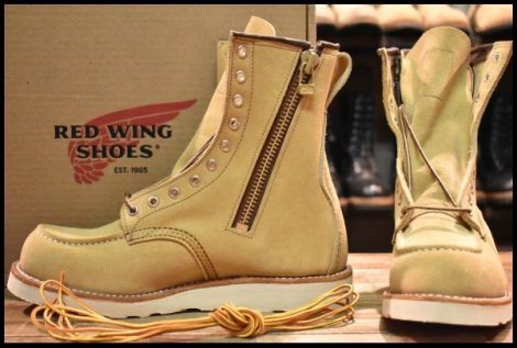 【8D 箱付 未使用 25年 HUMANMADE】レッドウィング 4669 スエード ラフアウト ブーツ ロング redwing HOPESMORE