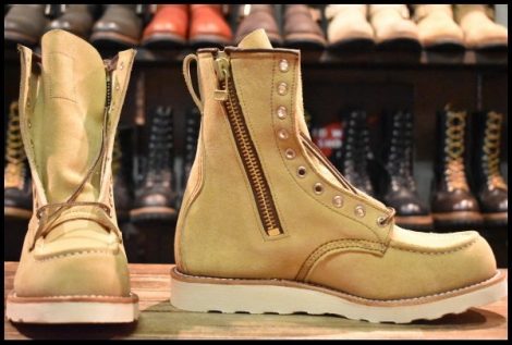 【8D 箱付 未使用 25年 HUMANMADE】レッドウィング 4669 スエード ラフアウト ブーツ ロング redwing HOPESMORE