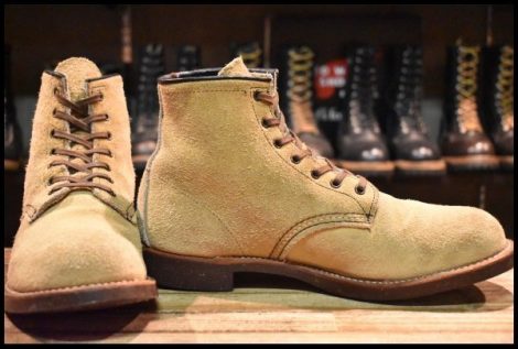 【9D 良品 12年】レッドウィング 2960 ブラックスミス スエード キャメル ララミー プレーントゥ 編み上げ ブーツ redwing HOPESMORE