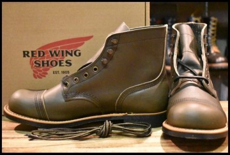 【8D 箱付 未使用 24年】レッドウィング 8078 アイアンレンジャー グリーン アルパイン ポーテージ 緑 ブーツ redwing HOPESMORE