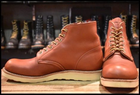 【9.5D 美品 16年】レッドウィング 8166 アイリッシュセッター 赤茶 オロラセット プレーントゥ ブーツ redwing HOPESMORE