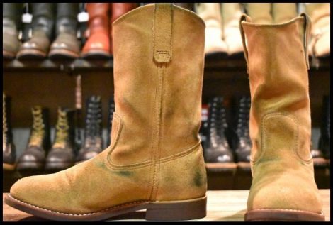 【7E 良品 25年】レッドウィング 8060 スエード ペコス ホーソーン ミュールスキナー 8156 ブーツ redwing pecos HOPESMORE