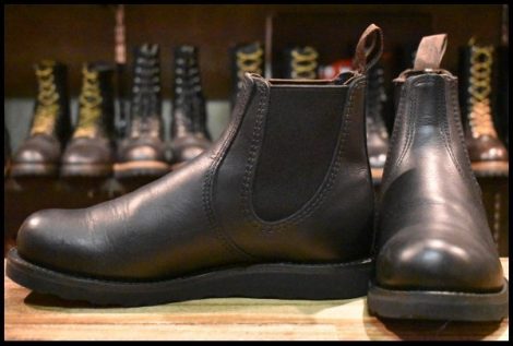 【8.5D 美品 24年】レッドウィング 3194 クラシックチェルシー サイドゴア ブラック ハーネス 黒 ブーツ redwing HOPESMORE