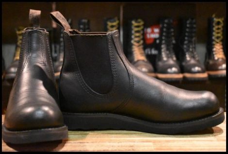 【8.5D 美品 24年】レッドウィング 3194 クラシックチェルシー サイドゴア ブラック ハーネス 黒 ブーツ redwing HOPESMORE