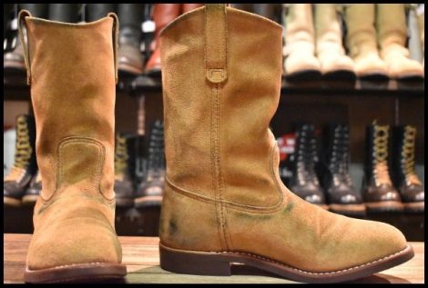 【7E 良品 25年】レッドウィング 8060 スエード ペコス ホーソーン ミュールスキナー 8156 ブーツ redwing pecos HOPESMORE
