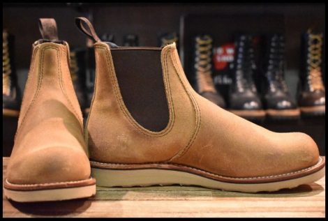 【9D 箱付 美品 24年】レッドウィング 3192 クラシック チェルシー サイドゴア ミュールスキナー ラフアウト ブーツ redwing HOPESMORE