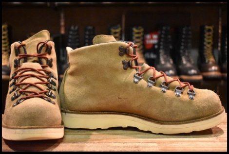 【10EE 良品 白タグ】Danner ダナー マウンテンライト 45500X タン スエード ラフアウト GORE-TEX ゴアテックス ブーツ HOPESMORE