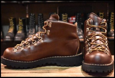 【8EE 美品 白タグ】Danner ダナー マウンテンライト 30520X ブラウン ゴアテックス GORE-TEX 編み上げ レースアップ ブーツ HOPESMORE