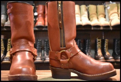 【8.5D 良品 07年】WESCO ウエスコ カスタムボス ハーネスボス レッドウッド ビブラム705ダブル レザーライニング ブーツ HOPESMORE