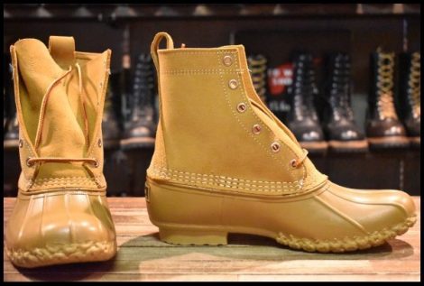 【8M 箱付 未使用 BEAMS別注】 L.L.BEAN メインハンティングシューズ MAIN HUNTING SHOE タン 黄 スエード ビーンブーツ HOPESMORE