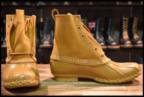 【8M 箱付 未使用 BEAMS別注】 L.L.BEAN メインハンティングシューズ MAIN HUNTING SHOE タン 黄 スエード ビーンブーツ HOPESMORE