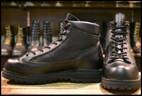 【8.5EE 美品 白タグ】Danner ダナーライトブラック 30465 ゴアテックス GORE-TEX トレッキング レースアップ ブーツ HOPESMORE