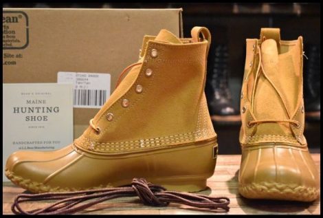 【8M 箱付 未使用 BEAMS別注】 L.L.BEAN メインハンティングシューズ MAIN HUNTING SHOE タン 黄 スエード ビーンブーツ HOPESMORE