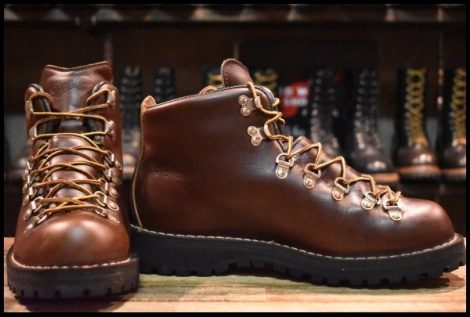 【8EE 美品 白タグ】Danner ダナー マウンテンライト 30520X ブラウン ゴアテックス GORE-TEX 編み上げ レースアップ ブーツ HOPESMORE
