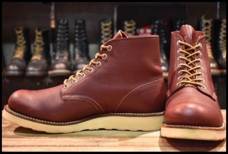 【8.5D 良品 羽タグ 01年】レッドウィング 8166 アイリッシュセッター 赤茶 オロラセット プレーントゥ 編み上げ ブーツ redwing HOPESMORE