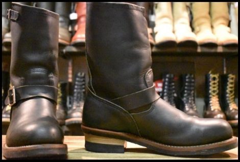 【9D 良品 11年】レッドウィング 9085 エンジニア 黒 ブラック ハーネス スチールトゥ 2268 ブーツ redwing HOPESMORE