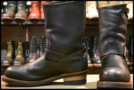 【9D 良品 11年】レッドウィング 9085 エンジニア 黒 ブラック ハーネス スチールトゥ 2268 ブーツ redwing HOPESMORE
