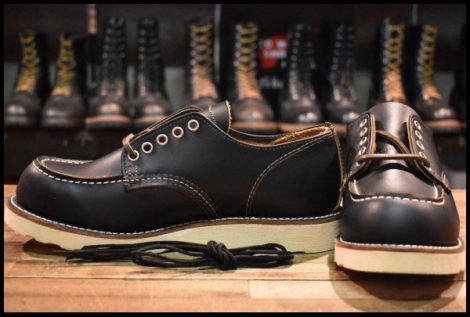 【7.5D 未使用】レッドウィング 9894 オックスフォード 黒 クローンダイク モックトゥ ローカット ブーツ redwing HOPESMORE