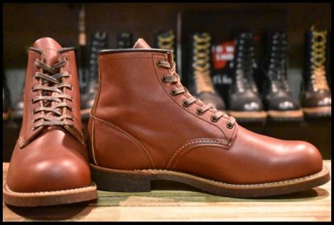 【8.5D 箱付 美品 17年】レッドウィング 2961 ブラックスミス 茶 ブラウン レースアップ 編み上げ ベックマン ブーツ redwing HOPESMORE