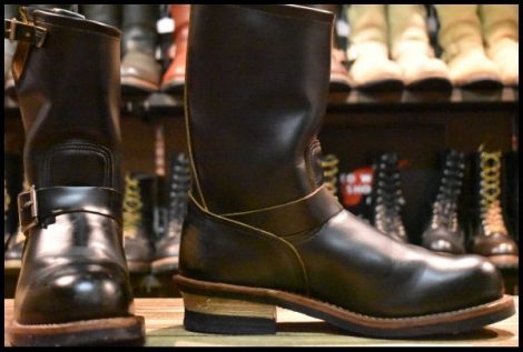 【7.5D 良品 16年】レッドウィング 9268 エンジニア 黒 ブラック クローンダイク スチールトゥ ブーツ redwing HOPESMORE