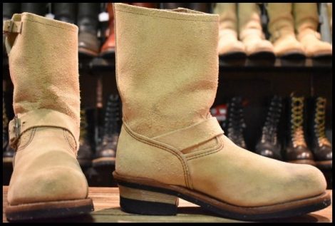 【8D 良品 08年】レッドウィング 8268 スエード エンジニア ホーソーンアビレーンラフアウト スチールトゥ ブーツ redwing HOPESMORE