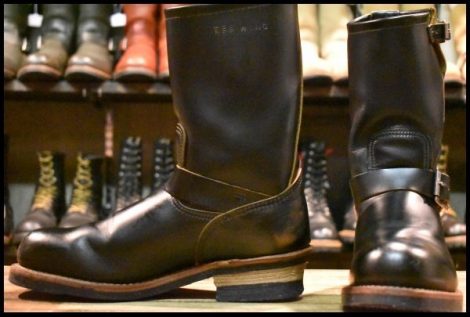 【7.5D 良品 16年】レッドウィング 9268 エンジニア 黒 ブラック クローンダイク スチールトゥ ブーツ redwing HOPESMORE