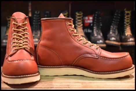 【8E 美品 犬タグ復刻 19年】レッドウィング 8875 アイリッシュセッター 赤茶 オロラセット モックトゥ ブーツ redwing HOPESMORE