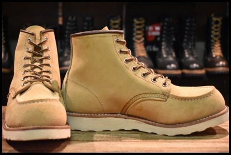 【8D 箱付 美品 25年】レッドウィング 8833 スエード アイリッシュセッター ホーソーン ラフアウト モック ブーツ redwing HOPESMORE