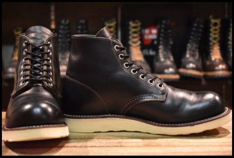 【6.5D 美品 18年】レッドウィング 9870 アイリッシュセッター ブラック クローンダイク 黒 プレーントゥ ブーツ redwing HOPESMORE
