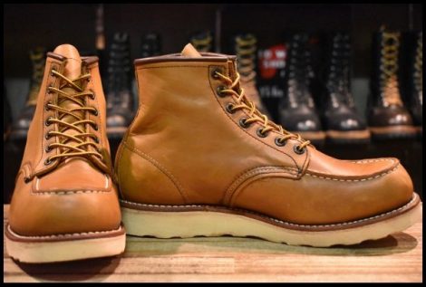 【8EE 美品 12年】レッドウィング 875 アイリッシュセッター 茶 オロイジナル モックトゥ レースアップ 編み上げ ブーツ redwing HOPESMORE