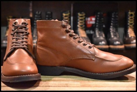 【8D 美品 19年】レッドウィング 8076 スポーツ ブラウン 茶 シガーリタン 編み上げ 1930S sportsboot ブーツ redwing HOPESMORE