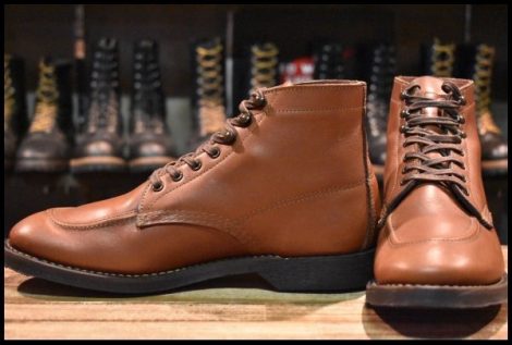 【8D 美品 19年】レッドウィング 8076 スポーツ ブラウン 茶 シガーリタン 編み上げ 1930S sportsboot ブーツ redwing HOPESMORE