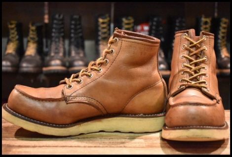 【7E 中古 旧犬タグ 90年01月刻印】レッドウィング 875 アイリッシュセッター 赤茶 オロラセット ビンテージ ブーツ redwing HOPESMORE