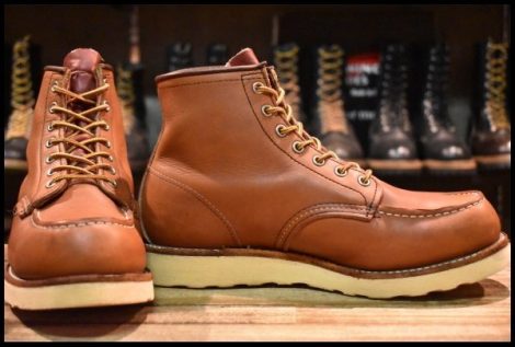 【8.5E 良品 羽タグ 02年】レッドウィング 8875 アイリッシュセッター 赤茶 オロラセット モック 編み上げ ブーツ redwing HOPESMORE