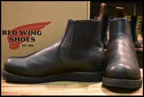 【7.5D 箱付 美品 24年】レッドウィング 3194 クラシックチェルシー サイドゴア ブラック ハーネス 黒 ブーツ redwing HOPESMORE