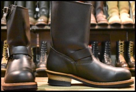 【8.5D 箱付 美品 07年】レッドウィング 2268 エンジニア 黒 ブラッククローム スチールトゥ ブーツ redwing HOPESMORE