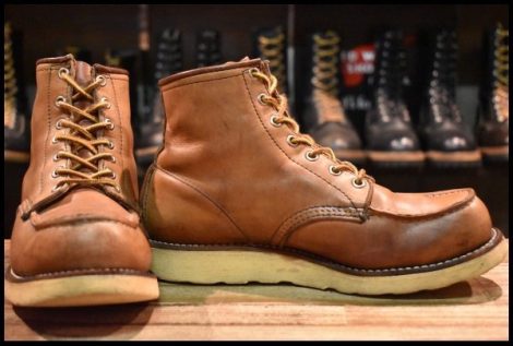 【7E 中古 旧犬タグ 90年01月刻印】レッドウィング 875 アイリッシュセッター 赤茶 オロラセット ビンテージ ブーツ redwing HOPESMORE