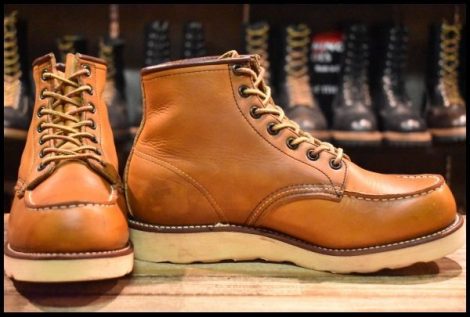 【7E 良品 サイド羽タグ 98年】レッドウィング 875 アイリッシュセッター 茶 オロイジナル モックトゥ 編み上げ ブーツ redwing HOPESMORE